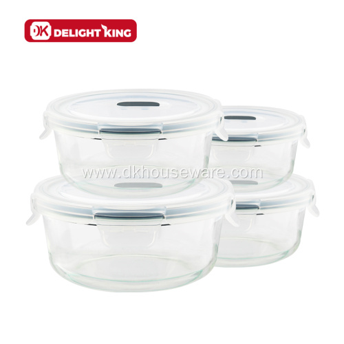 Laser Logo Glass Airtight Food Container With Vent